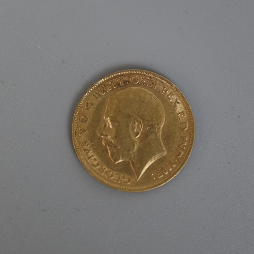 84 - Gold George V half sovereign 1913