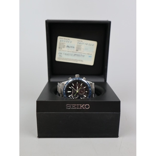 96 - Seiko GPS Solar Astron men's watch in working order with box and papers - Model No. 7x52-0ae0 - RRP ... 