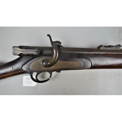 106 - Antique percussion fire rifle