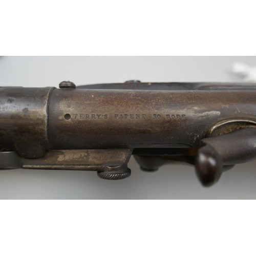 106 - Antique percussion fire rifle