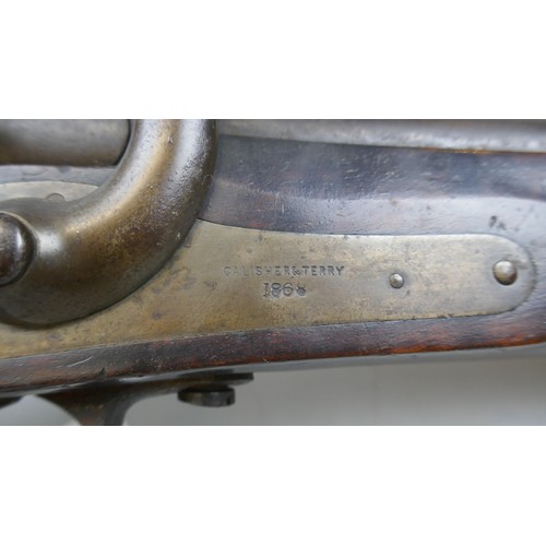 106 - Antique percussion fire rifle