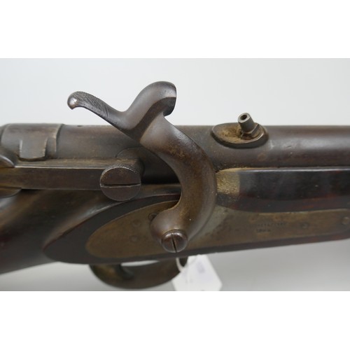 106 - Antique percussion fire rifle