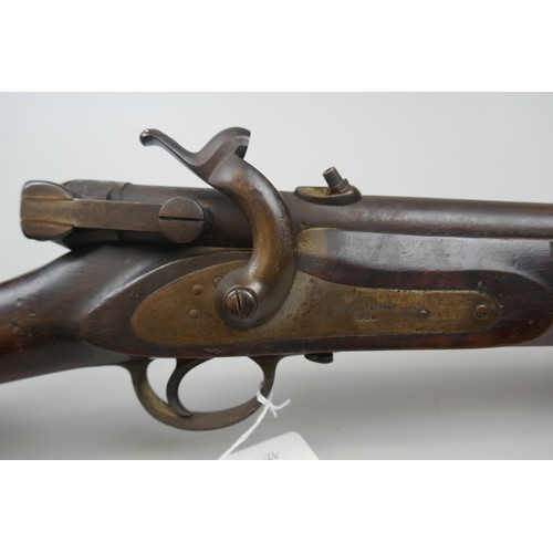 106 - Antique percussion fire rifle