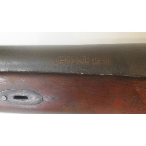 105 - Antique percussion fire rifle