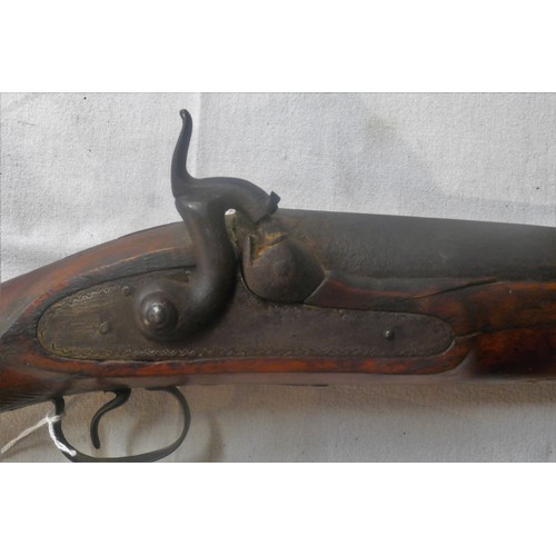 105 - Antique percussion fire rifle