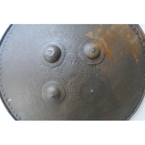 156 - Antique Dhal steel shield