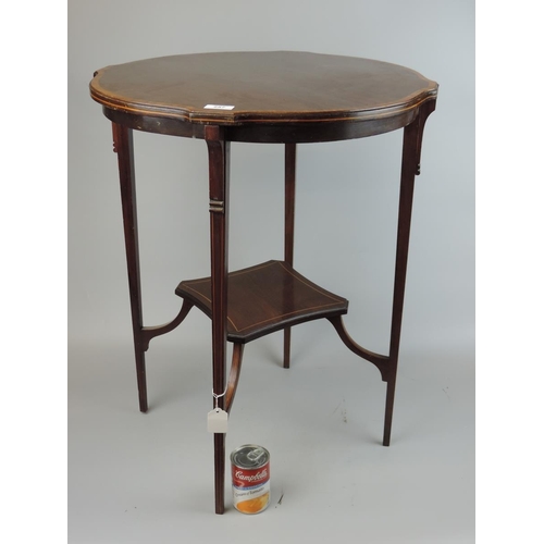 257 - Mahogany 2 tier occasional table - James Craig Glasgow