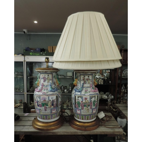 262 - Pair of Oriental lamps