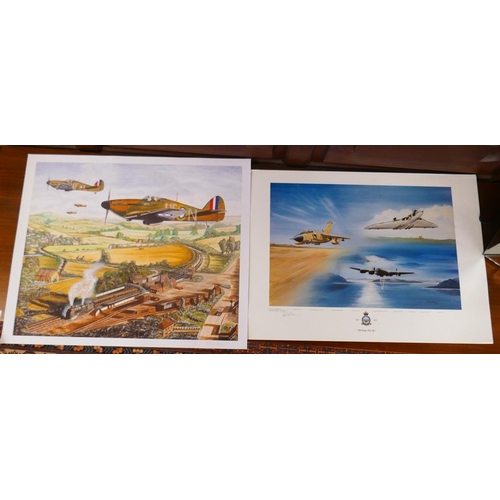 355 - 2 Military aircraft prints signed by the artists