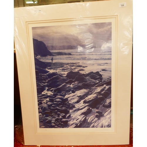 356 - Signed L/E print - Coastal Scene by P Williams