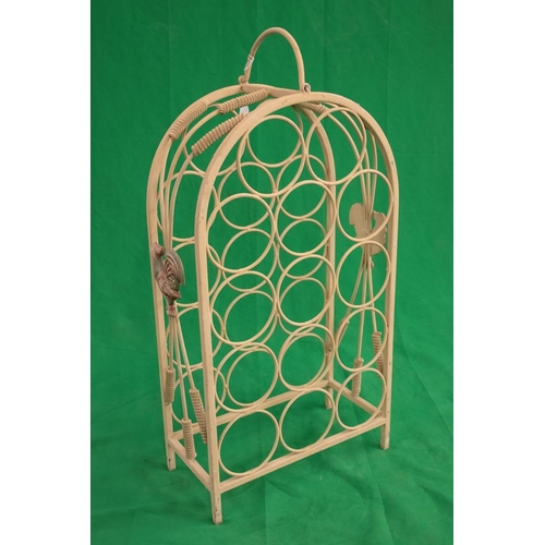 390 - Small metal wine rack