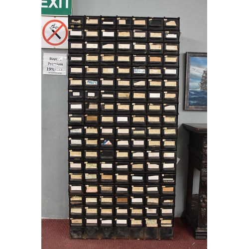 393 - Vintage metal multi drawer cabinet  - Approx size: W: 86cm D: 40cm H: 178cm