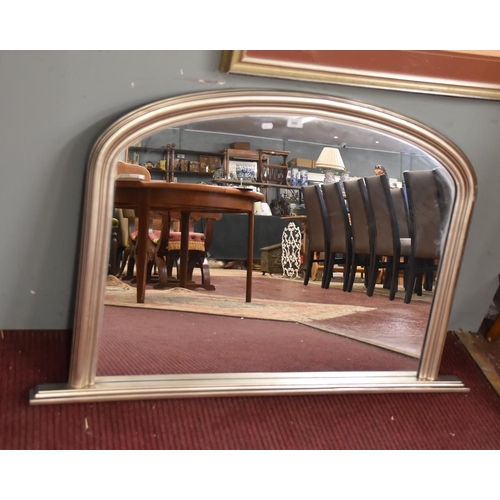 395 - Overmantle mirror