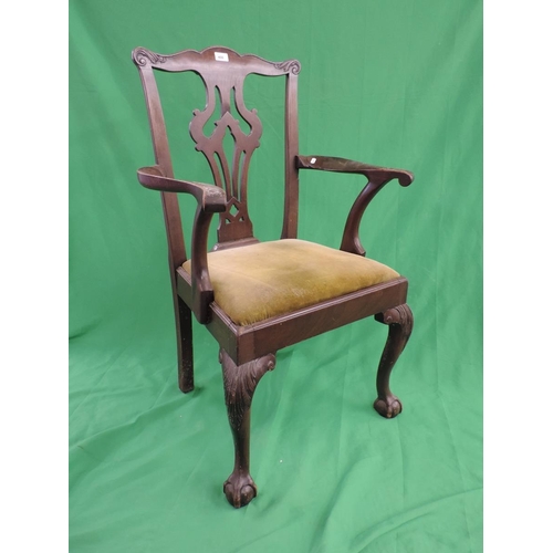 400 - Chippendale style armchair 