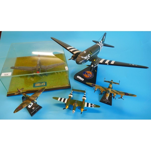 426 - Collection of military aircraft models