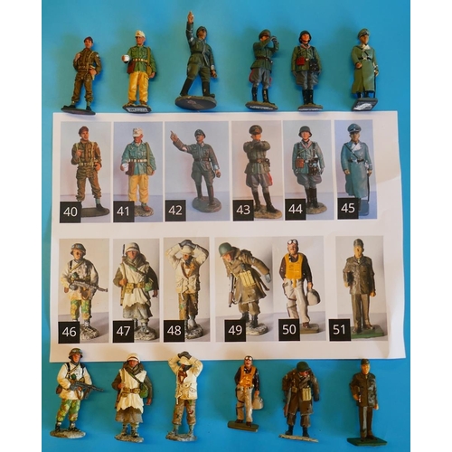 429 - Collection of military figures to include Del Prada King & Country etc