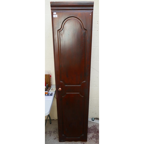 436 - Tall pine cupboard - Approx size W: 42cm D: 49cm H: 180cm