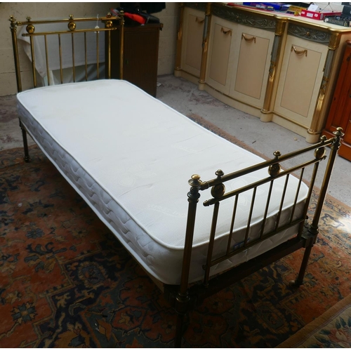 452 - Victorian French brass child's bed