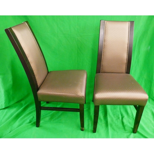 466 - Set of 6 contemporary good quality dining chairs