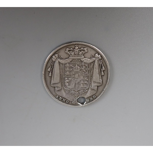 121 - Coin - Silver William III 1836 half crown