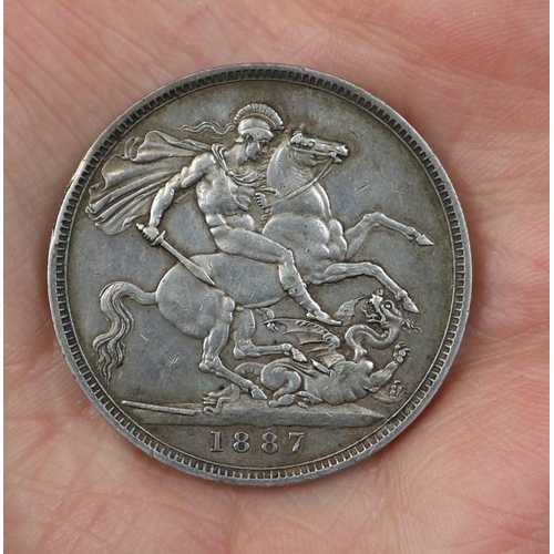 126 - Coin - Victoria 1887 crown