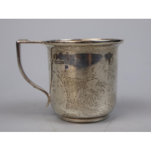 13 - Hallmarked silver mug - Approx weight: 73g