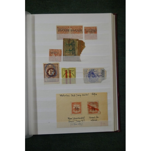 233 - Stamps - Railway letter stamps, labels & covers in stock book