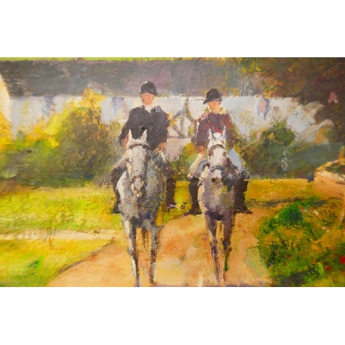 330 - Oil painting - Summer Hack Sellack signed Anthony J Avery - Approx image size: 75cm x 49cm