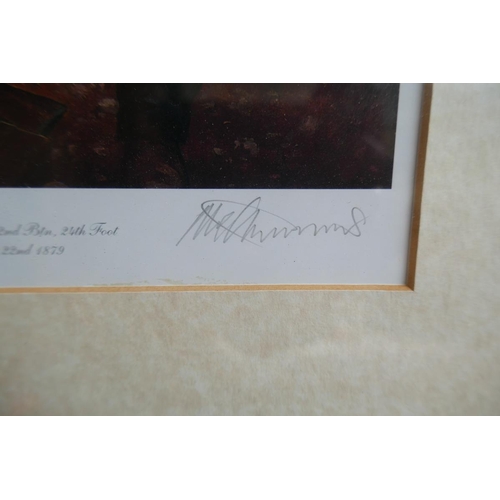 348 - 2 signed L/E prints - Rorkes drift - Mark Cherms