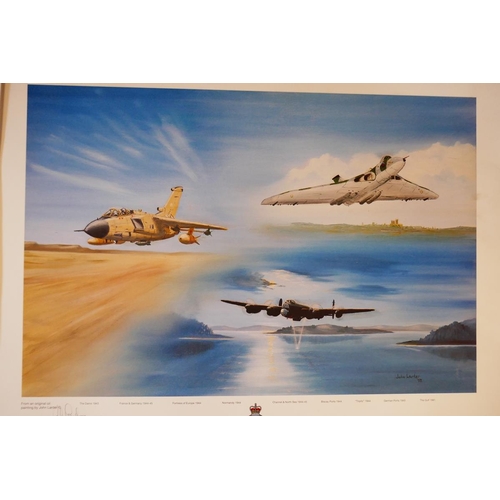 355 - 2 Military aircraft prints signed by the artists