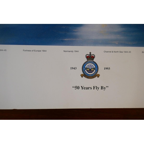 355 - 2 Military aircraft prints signed by the artists