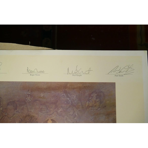 359 - Signed L/E print Warwickshire County Cricket Club team of the 90s