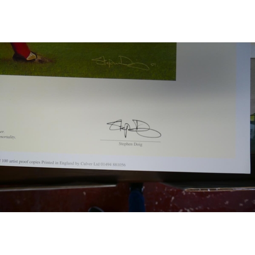 360 - L/E print of George Best with COA