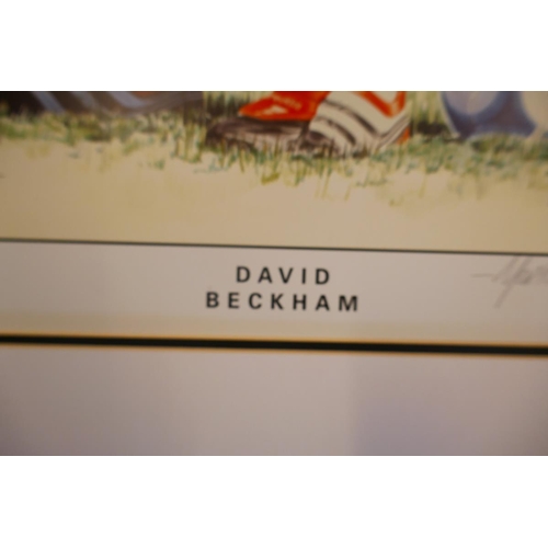 361 - Signed L/E print of David Beckham by Martin Smith