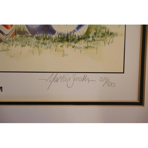 361 - Signed L/E print of David Beckham by Martin Smith