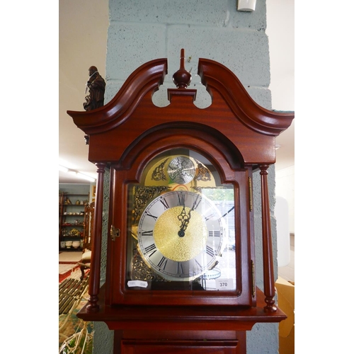 370 - Westminster chimming long case clock