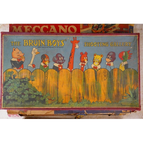 385 - Collection of vintage games to include Meccano