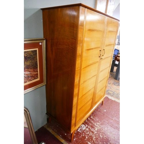 396 - Kean and Scott mid century walnut wardrobe - Approx size W: 127cm D: 56cm H: 177cm