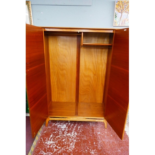 396 - Kean and Scott mid century walnut wardrobe - Approx size W: 127cm D: 56cm H: 177cm