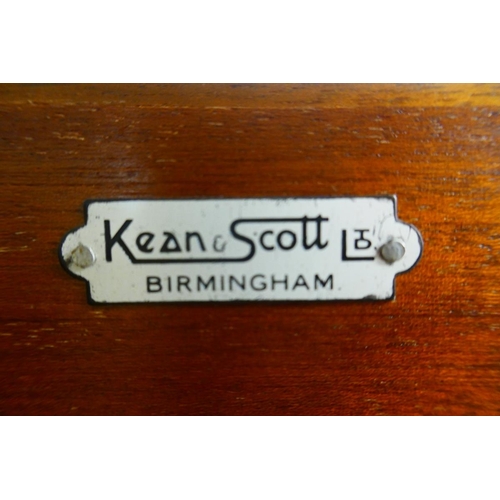 396 - Kean and Scott mid century walnut wardrobe - Approx size W: 127cm D: 56cm H: 177cm