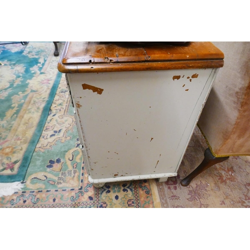 401 - Painted dresser baseL: 155cm W:54cm H: 88cm approx.