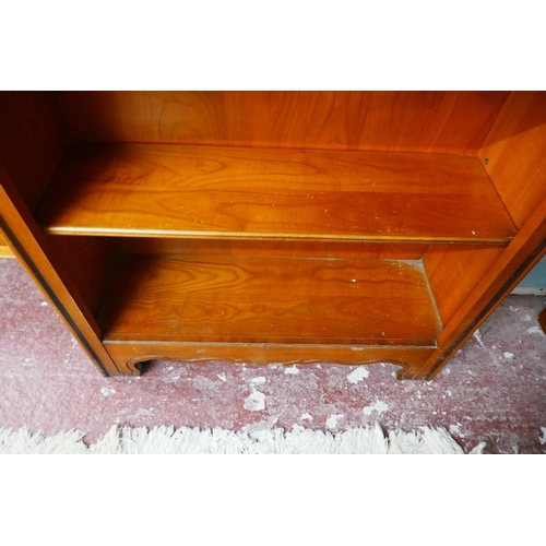 411 - Yew wood bookcase