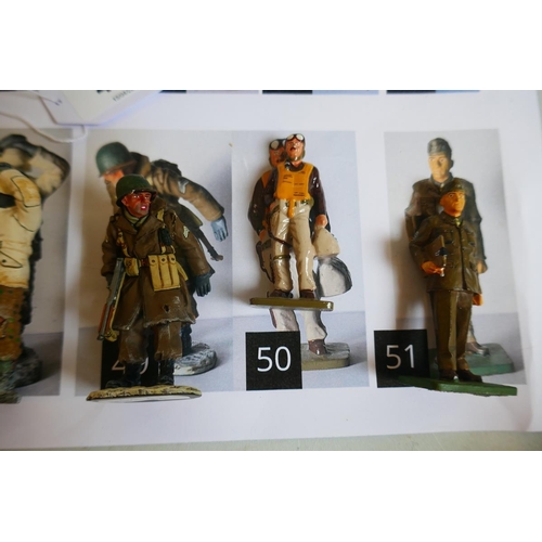 429 - Collection of military figures to include Del Prada King & Country etc