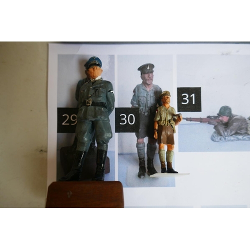 431 - Collection of military figures to include Britain's together with architecture