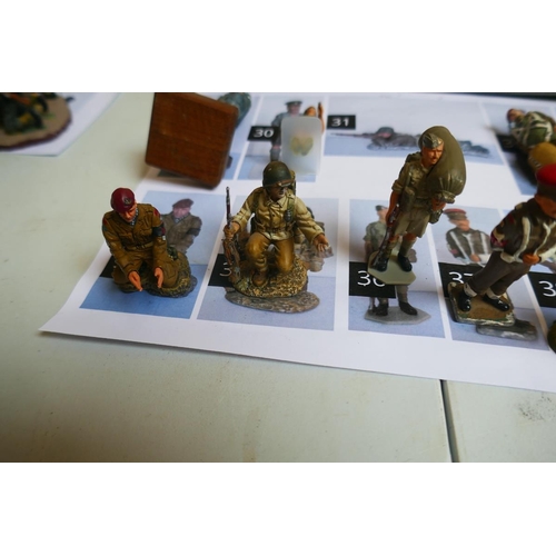 431 - Collection of military figures to include Britain's together with architecture