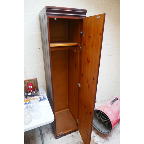 436 - Tall pine cupboard - Approx size W: 42cm D: 49cm H: 180cm