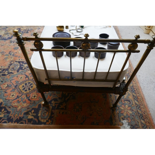 452 - Victorian French brass child's bed