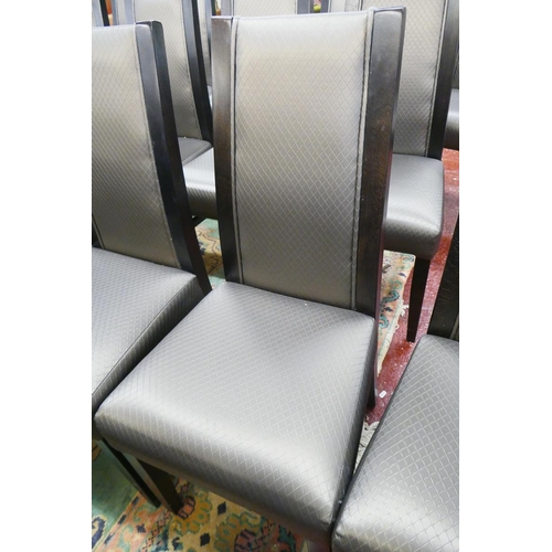 466 - Set of 6 contemporary good quality dining chairs
