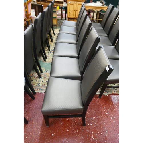 466 - Set of 6 contemporary good quality dining chairs