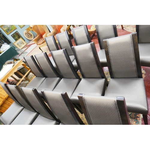 467 - Set of 12 contemporary good quality dining chairs